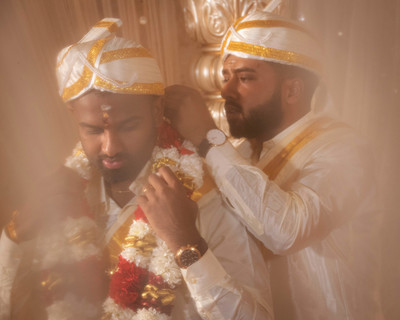 more preparing / Hochzeit / hochzeit,bräutigam,turban,tamil,curtain