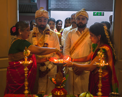 Aufmarsch / Hochzeit / tamil,roermond,zeremonie,bräutigam,hochzeit